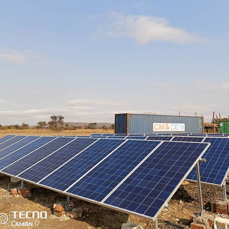 Автономная солнечная электростанция Anern мощностью 15 кВт в Зимбабве