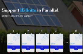 25,6 В 51,2 В литиевая солнечная батарея Lifepo4 (LPB-N)